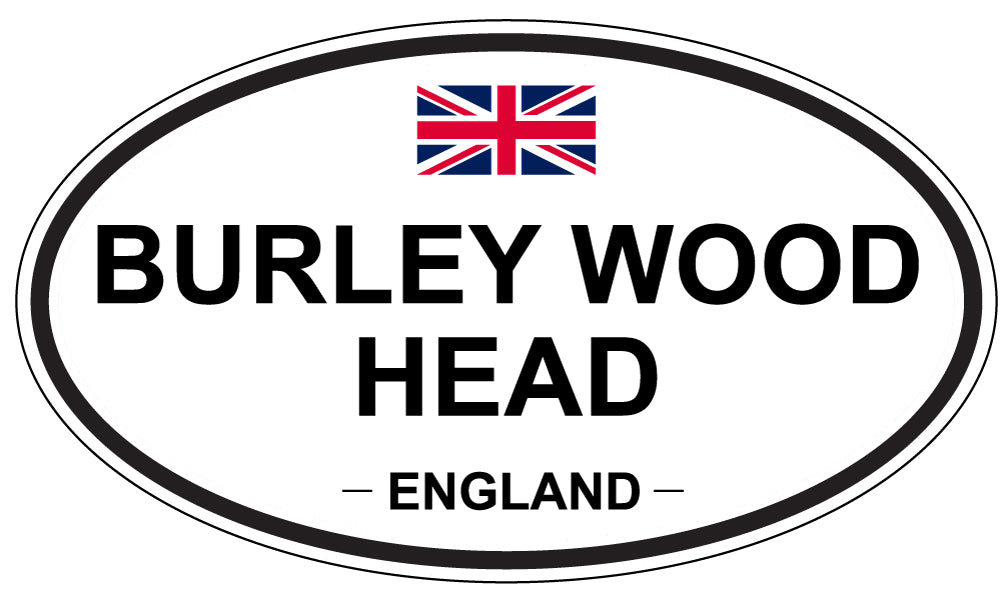 BURLEY WOOD HEAD, ENGLAND - Oval Sticker