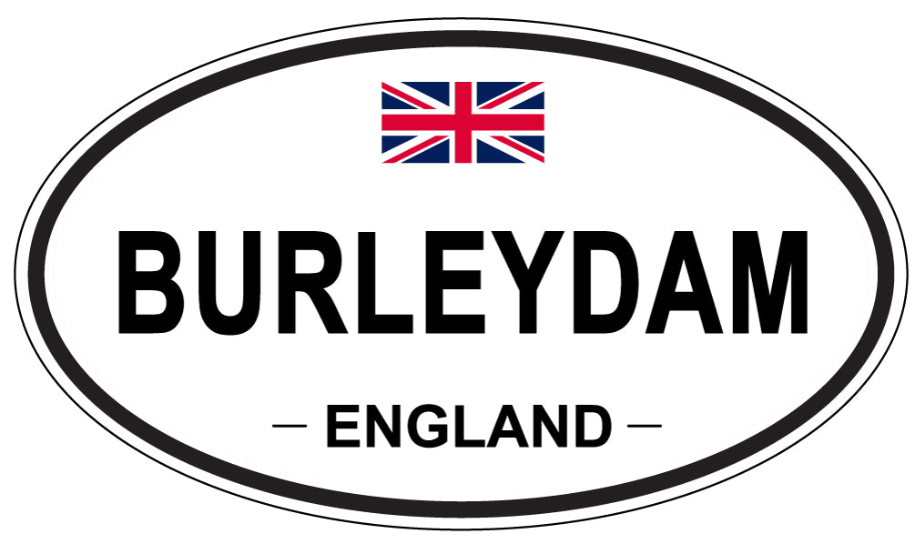 BURLEYDAM, ENGLAND - Oval Sticker