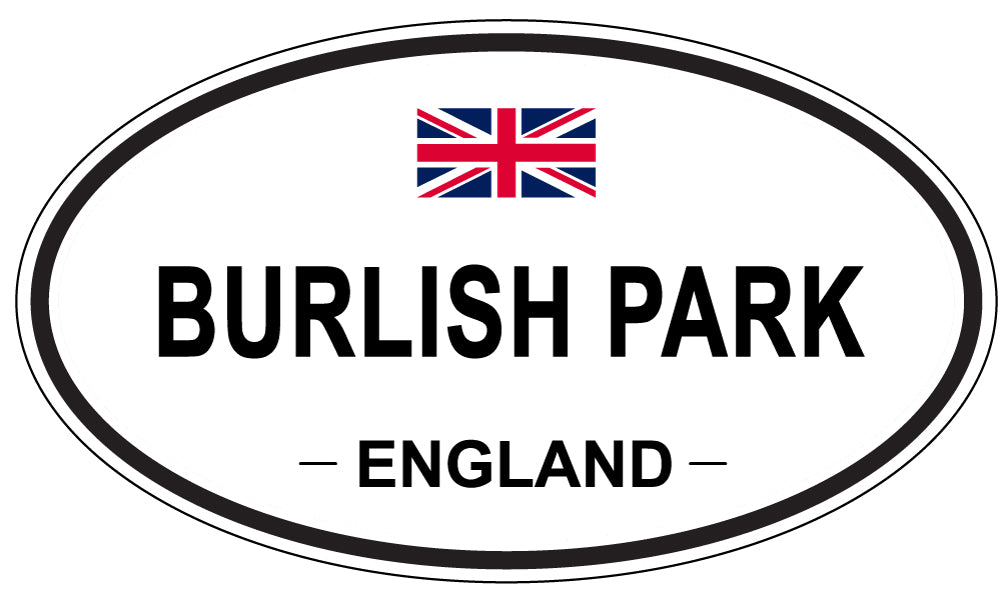 BURLISH PARK, ENGLAND - Oval Sticker