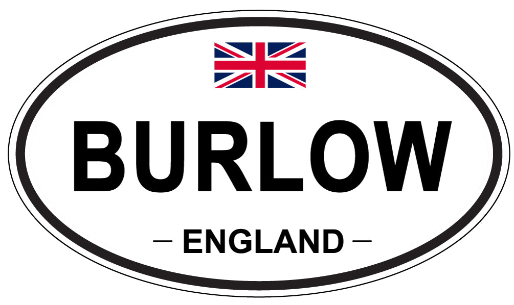 BURLOW, ENGLAND - Oval Sticker