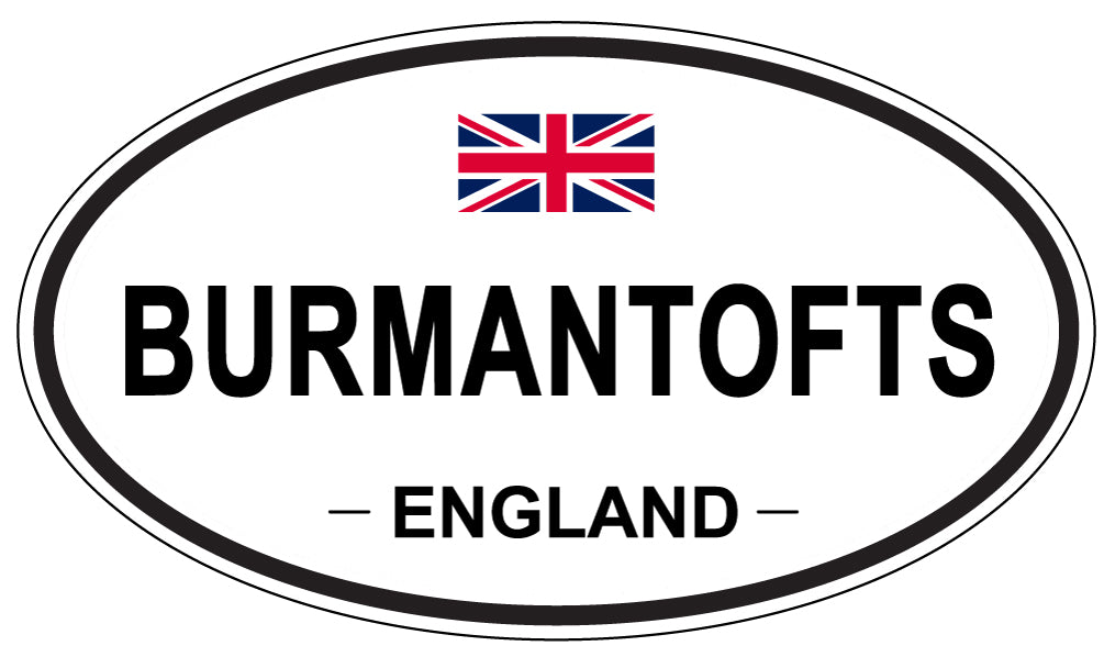 BURMANTOFTS, ENGLAND - Oval Sticker