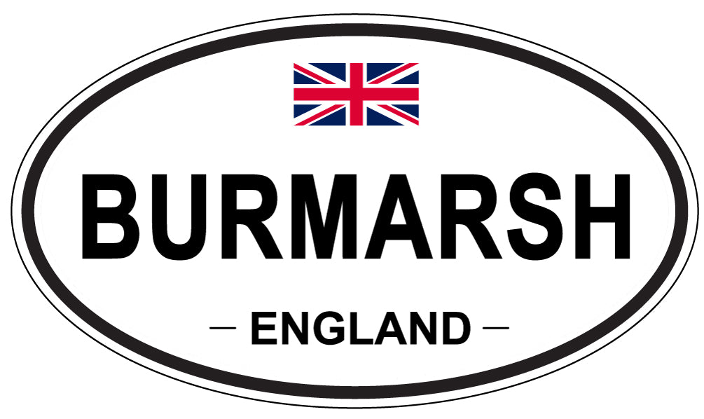 BURMARSH, ENGLAND - Oval Sticker