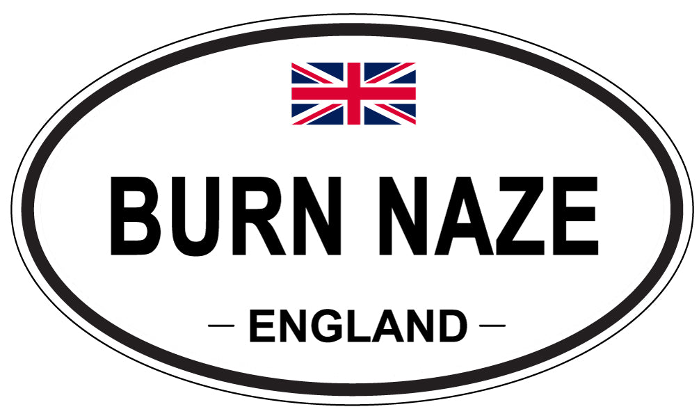 BURN NAZE, ENGLAND - Oval Sticker