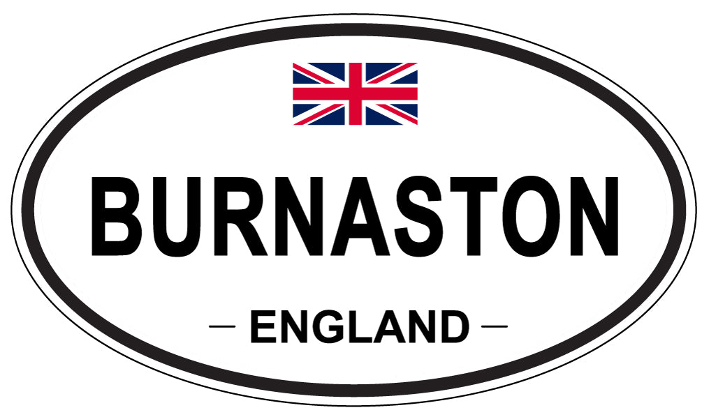 BURNASTON, ENGLAND - Oval Sticker