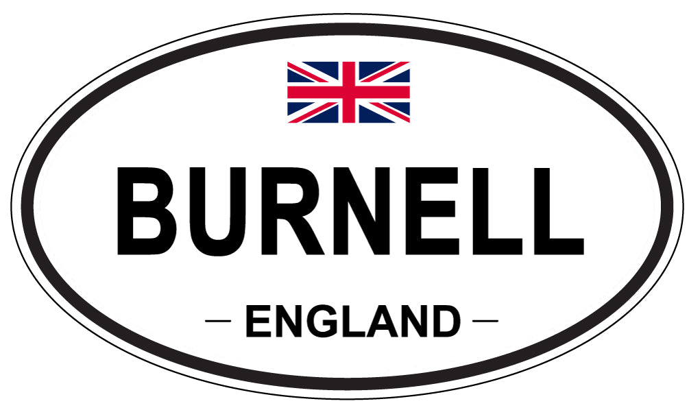 BURNELL, ENGLAND - Oval Sticker