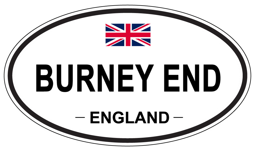 BURNEY END, ENGLAND - Oval Sticker