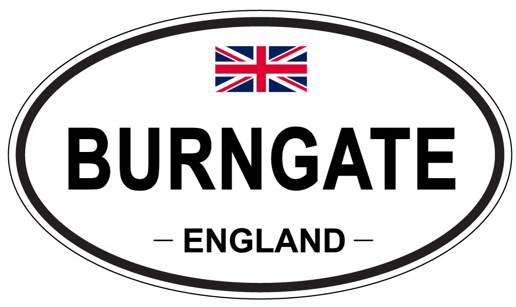 BURNGATE, ENGLAND - Oval Sticker