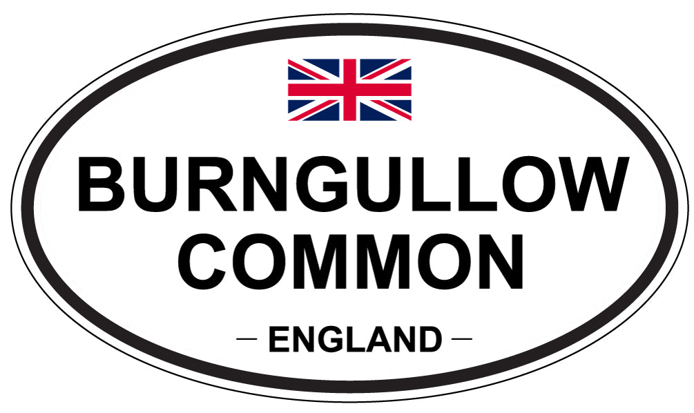 BURNGULLOW COMMON, ENGLAND - Oval Sticker