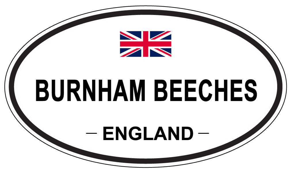 BURNHAM BEECHES, ENGLAND - Oval Sticker