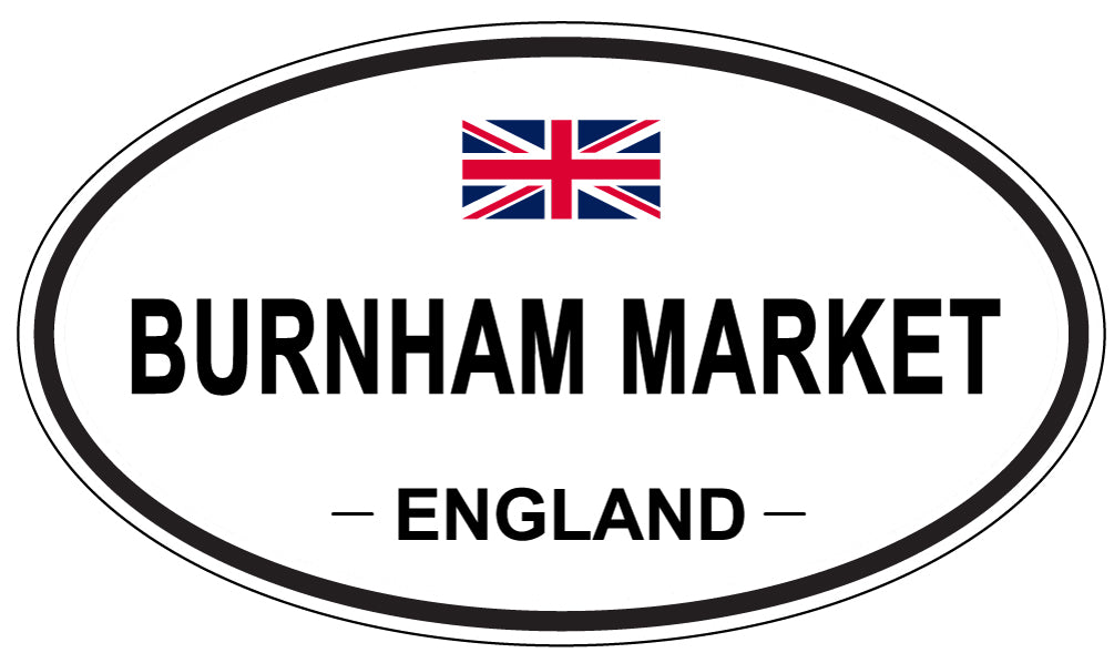 BURNHAM MARKET, ENGLAND - Oval Sticker