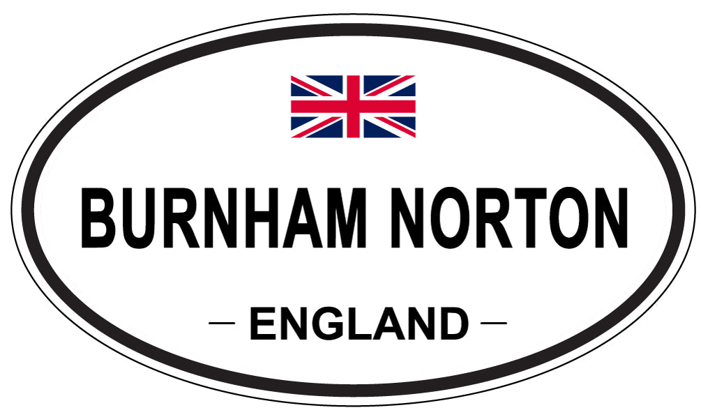BURNHAM NORTON, ENGLAND - Oval Sticker