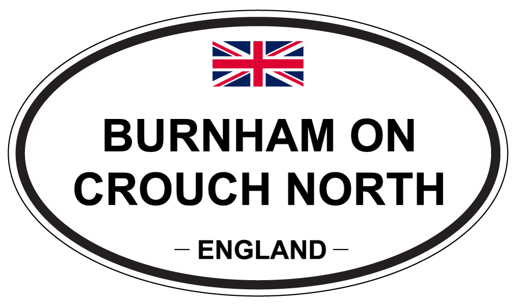 BURNHAM ON CROUCH NORTH, ENGLAND - Oval Sticker