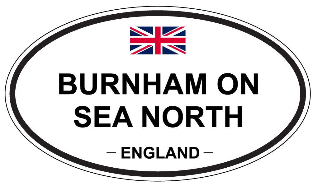 BURNHAM ON SEA NORTH, ENGLAND - Oval Sticker