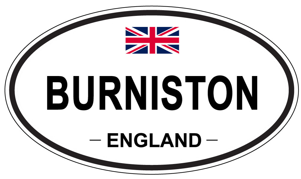BURNISTON, ENGLAND - Oval Sticker