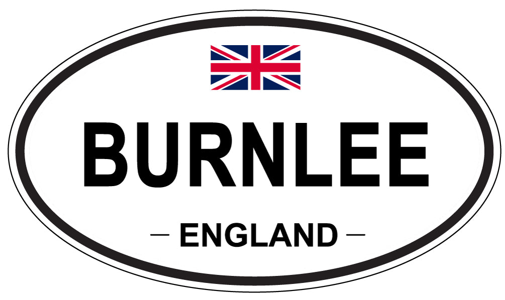 BURNLEE, ENGLAND - Oval Sticker