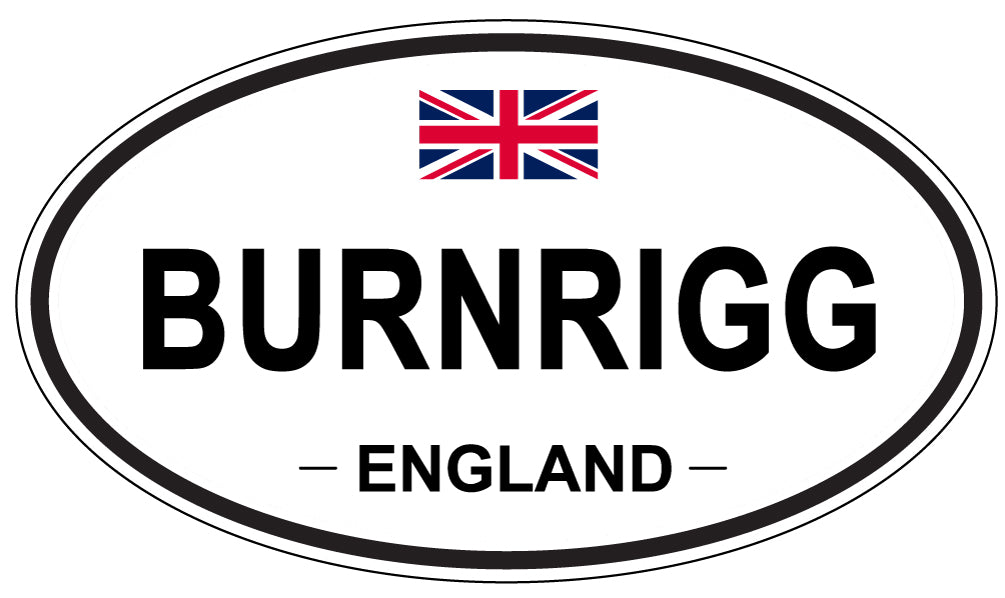 BURNRIGG, ENGLAND - Oval Sticker