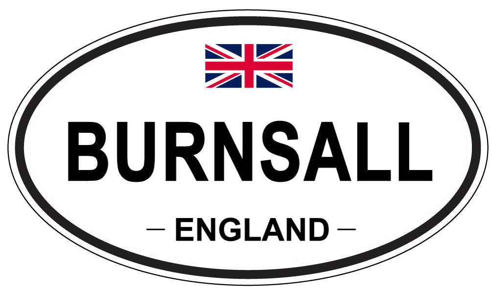 BURNSALL, ENGLAND - Oval Sticker