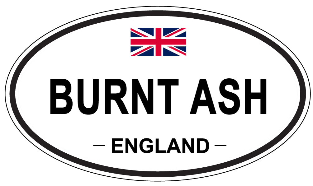 BURNT ASH, ENGLAND - Oval Sticker