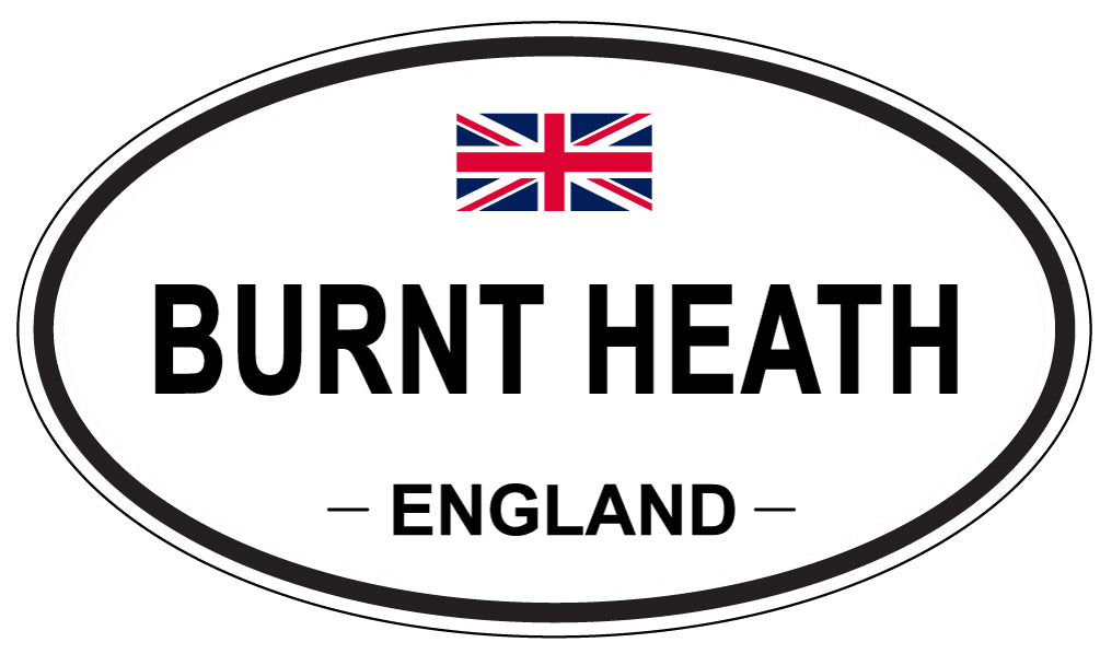 BURNT HEATH, ENGLAND - Oval Sticker
