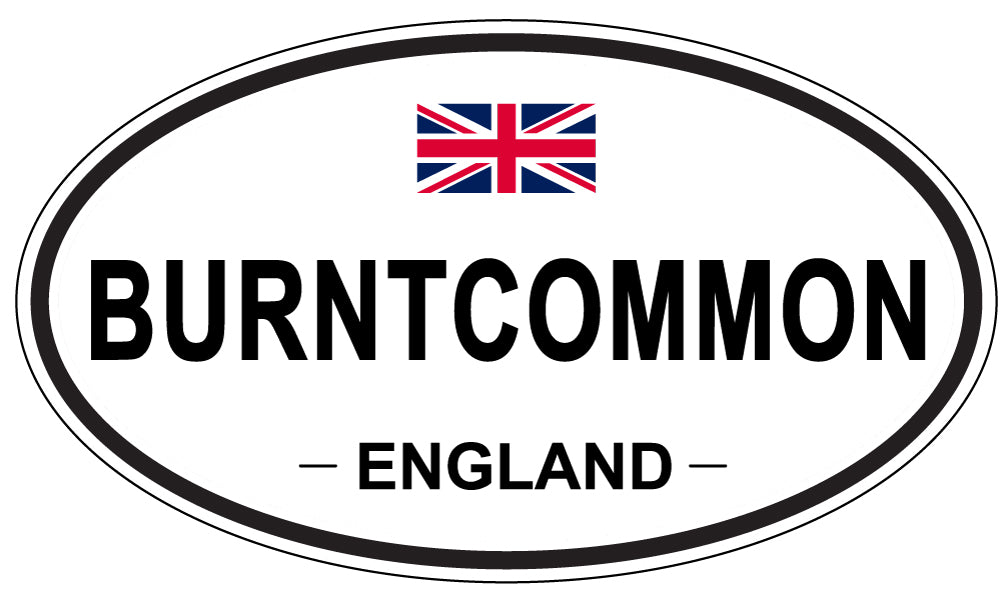 BURNTCOMMON, ENGLAND - Oval Sticker