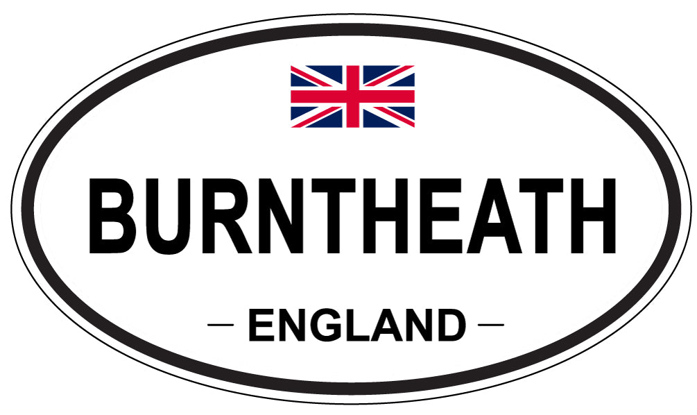 BURNTHEATH, ENGLAND - Oval Sticker