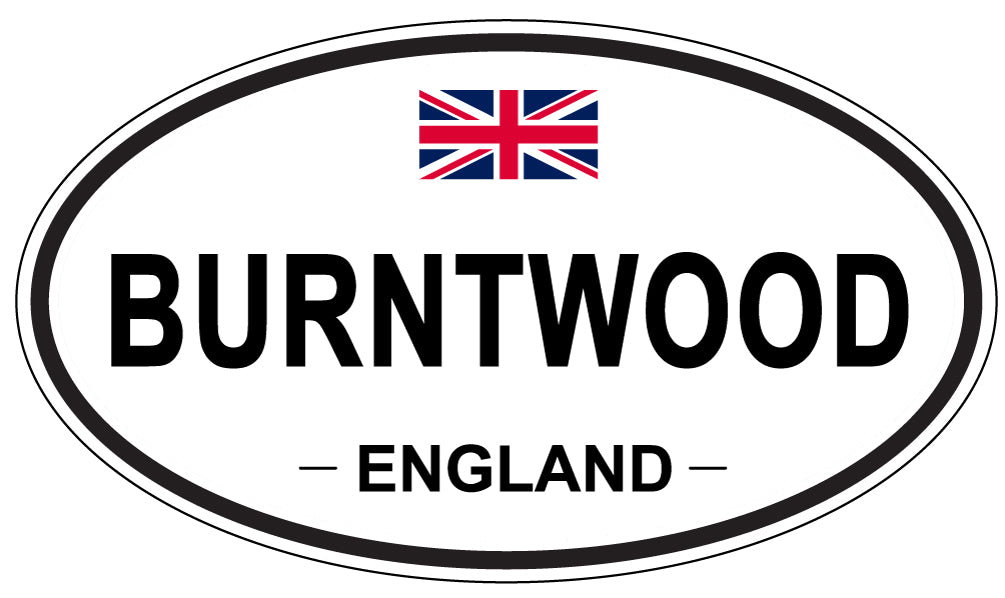 BURNTWOOD, ENGLAND - Oval Sticker