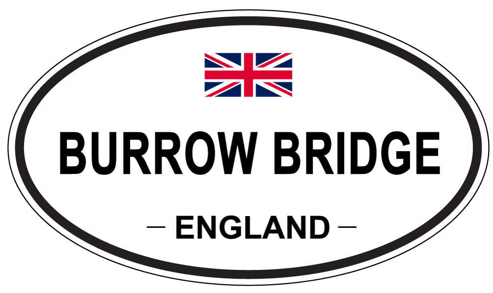 BURROW BRIDGE, ENGLAND - Oval Sticker