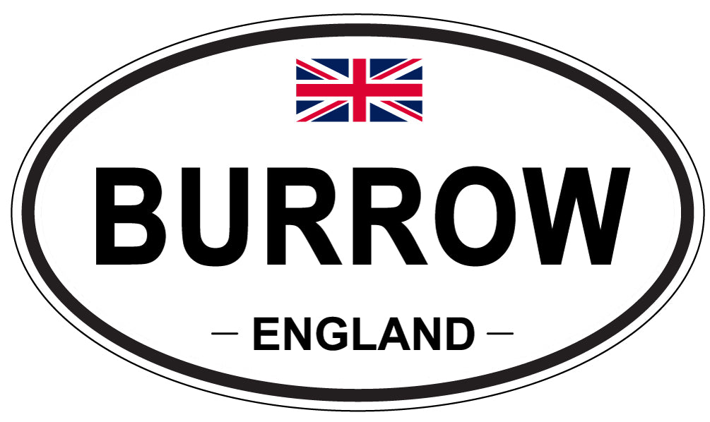 BURROW, ENGLAND - Oval Sticker