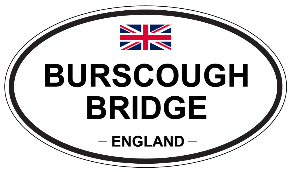 BURSCOUGH BRIDGE, ENGLAND - Oval Sticker