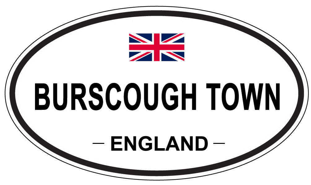 BURSCOUGH TOWN, ENGLAND - Oval Sticker
