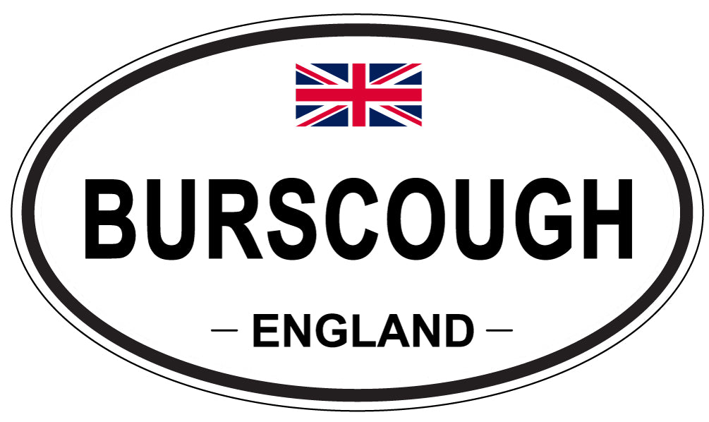 BURSCOUGH, ENGLAND - Oval Sticker