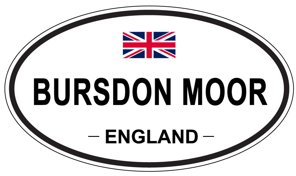 BURSDON MOOR, ENGLAND - Oval Sticker