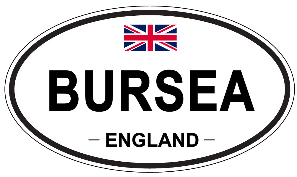 BURSEA, ENGLAND - Oval Sticker