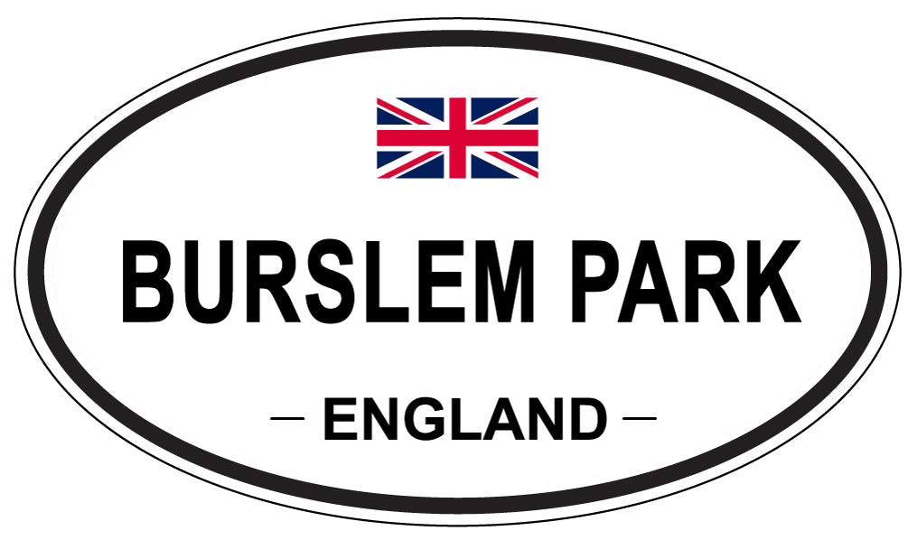 BURSLEM PARK, ENGLAND - Oval Sticker