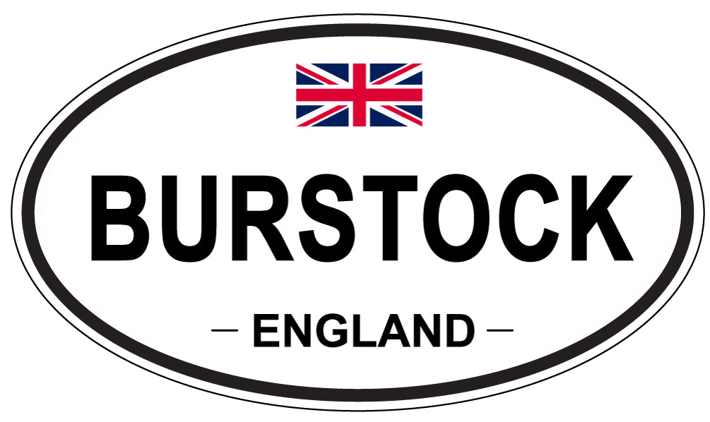 BURSTOCK, ENGLAND - Oval Sticker