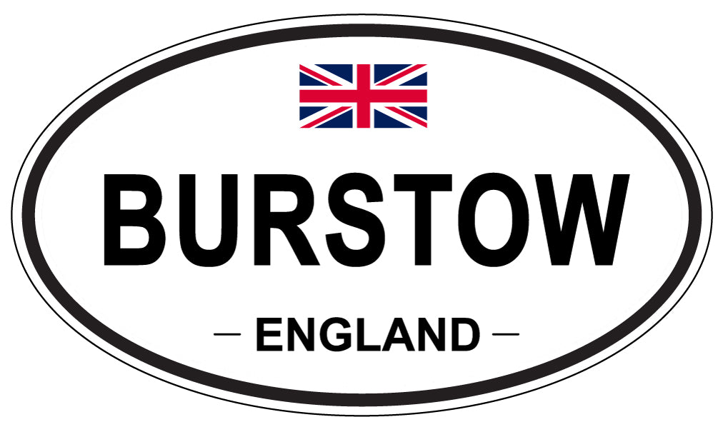 BURSTOW, ENGLAND - Oval Sticker