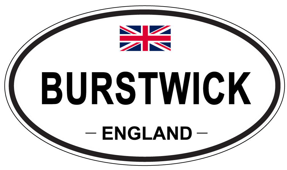 BURSTWICK, ENGLAND - Oval Sticker