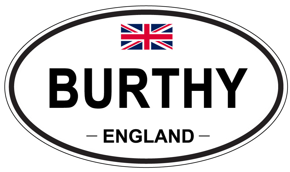 BURTHY, England - Oval Magnet