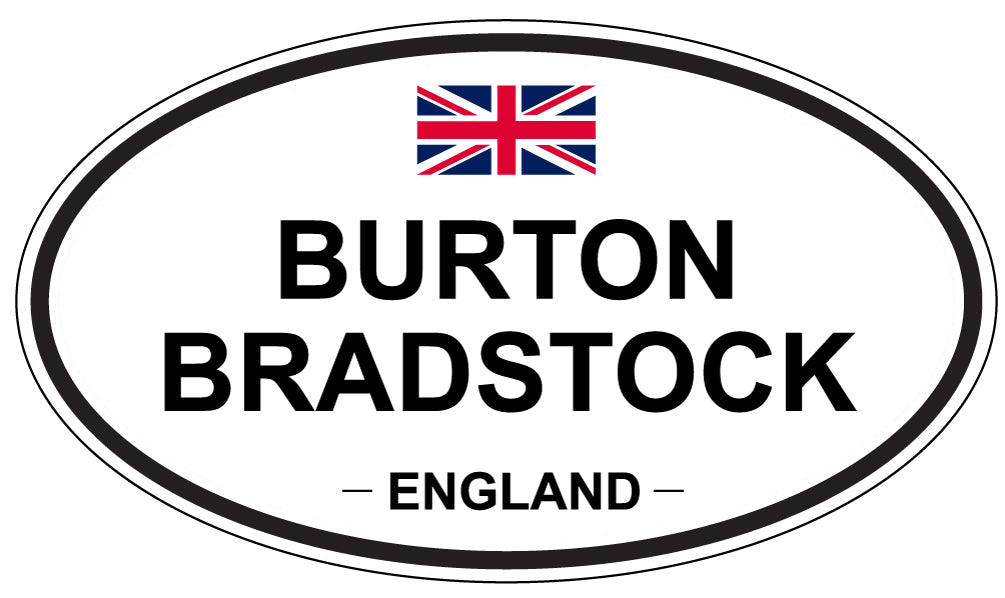 BURTON BRADSTOCK, ENGLAND - Oval Sticker