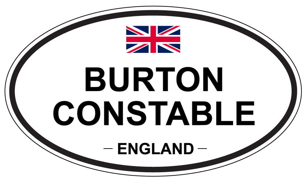 BURTON CONSTABLE, ENGLAND - Oval Sticker