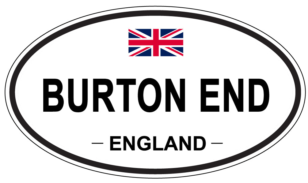 BURTON END, ENGLAND - Oval Sticker