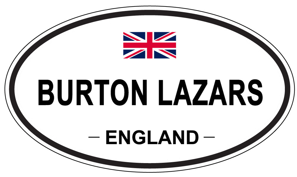 BURTON LAZARS, ENGLAND - Oval Sticker