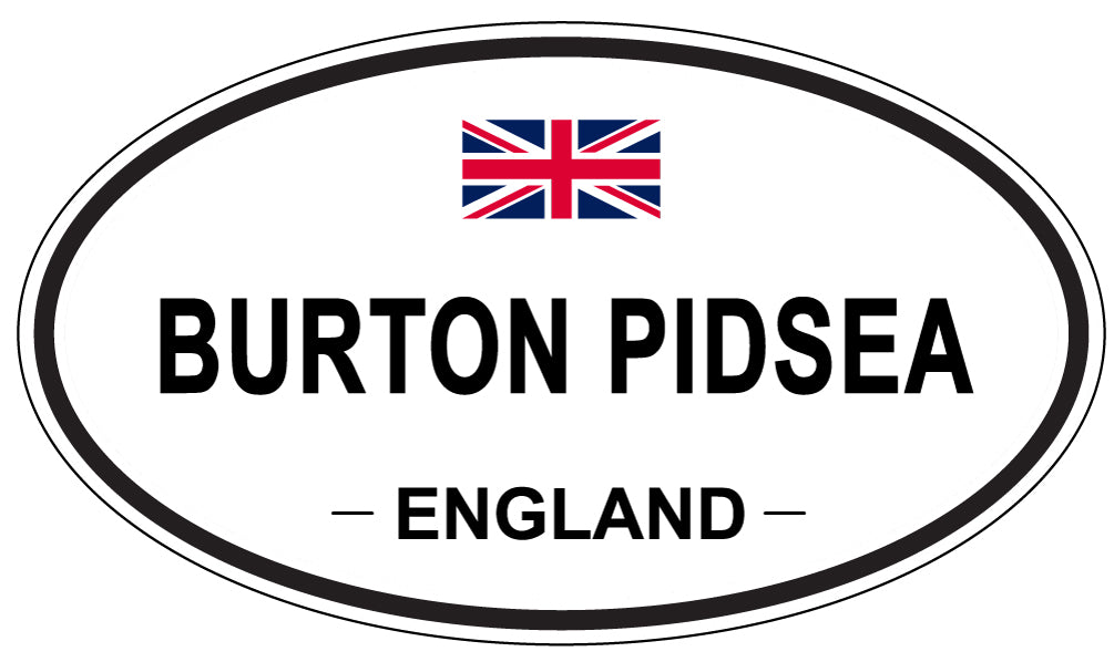 BURTON PIDSEA, ENGLAND - Oval Sticker