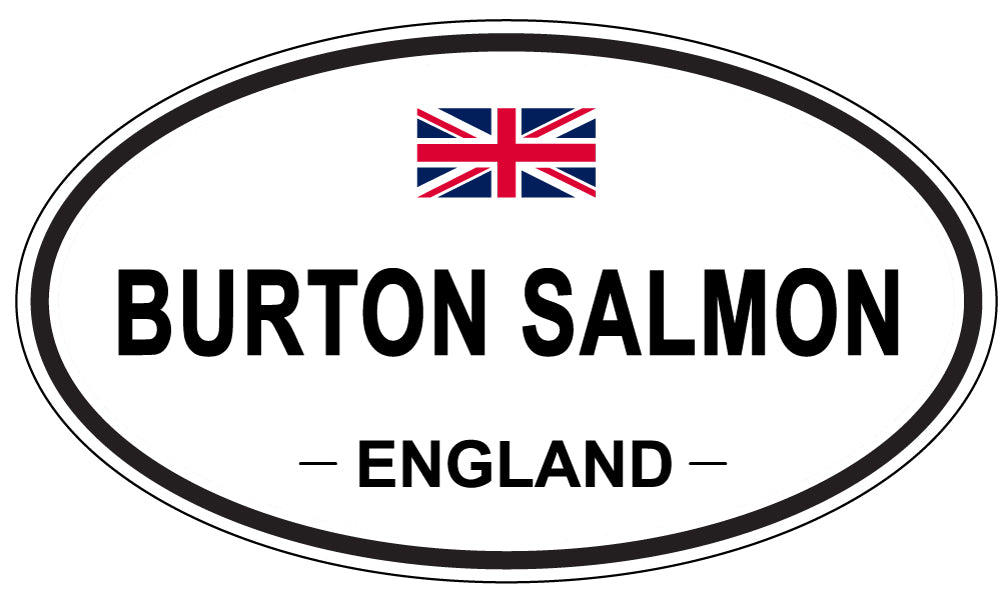 BURTON SALMON, England - Oval Magnet