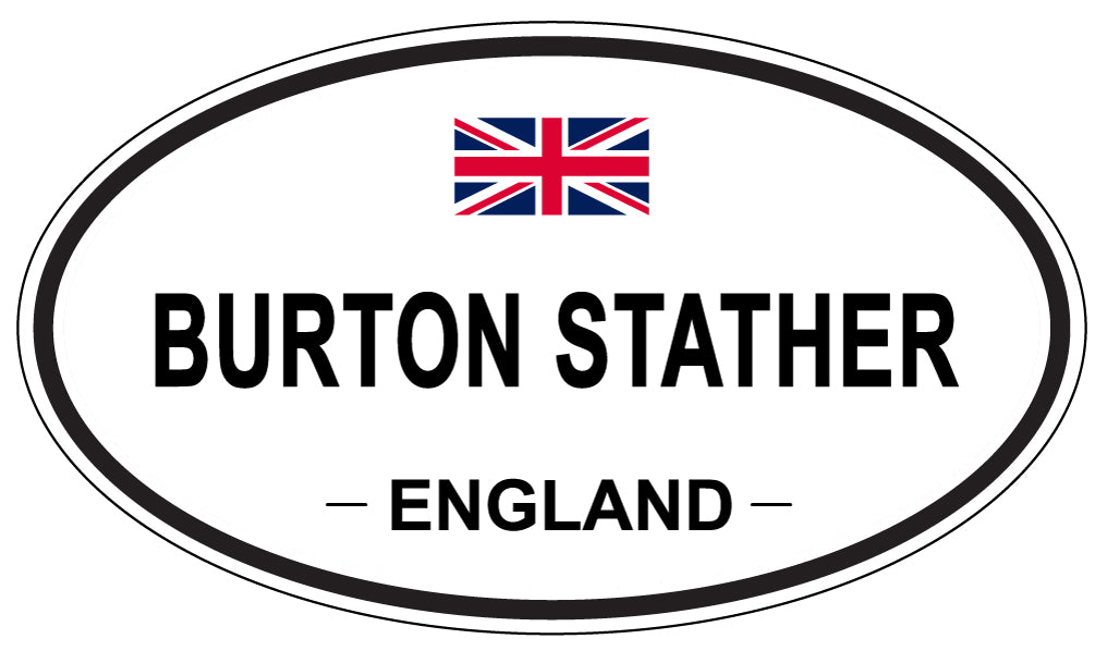 BURTON STATHER, ENGLAND - Oval Sticker