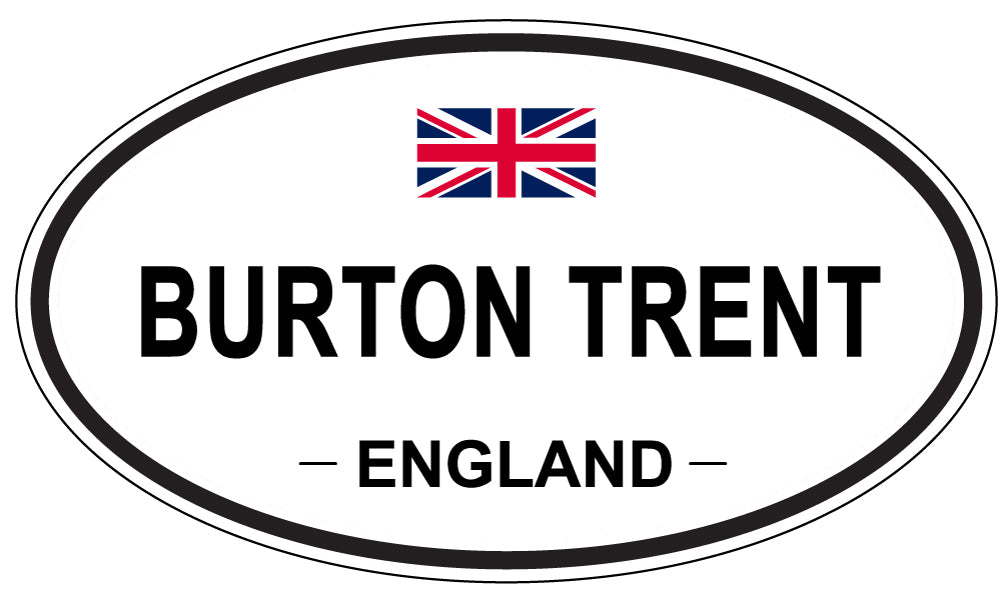 BURTON TRENT, ENGLAND - Oval Sticker