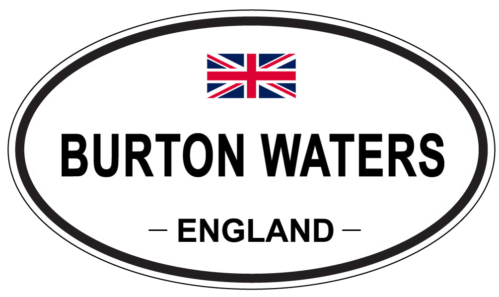 BURTON WATERS, ENGLAND - Oval Sticker