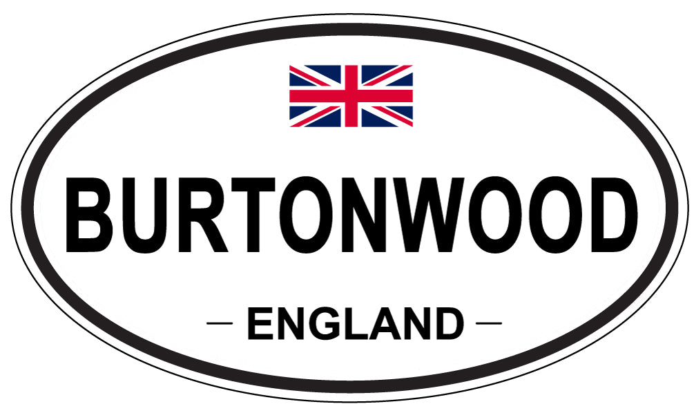 BURTONWOOD, ENGLAND - Oval Sticker