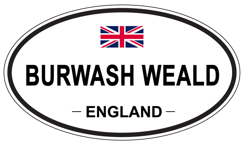 BURWASH WEALD, ENGLAND - Oval Sticker