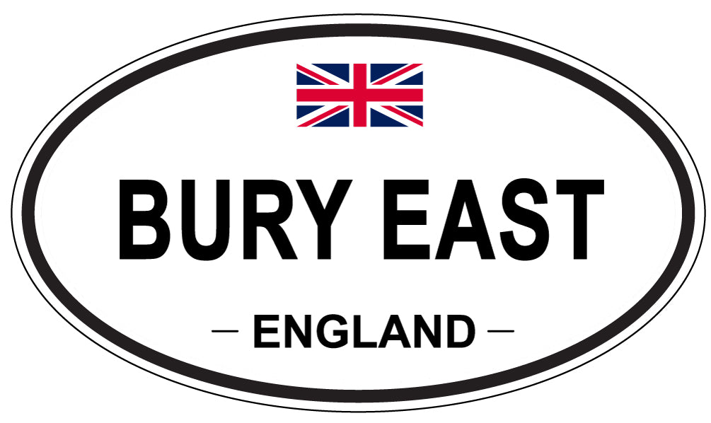 BURY EAST, ENGLAND - Oval Sticker